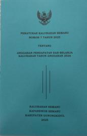 PERKAL NOMOR 7 TAHUN 2025 TENTANG ABPKAL TA. 2026